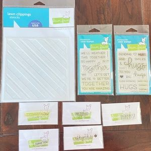 Lawn Fawn Bundle stamps and stencil